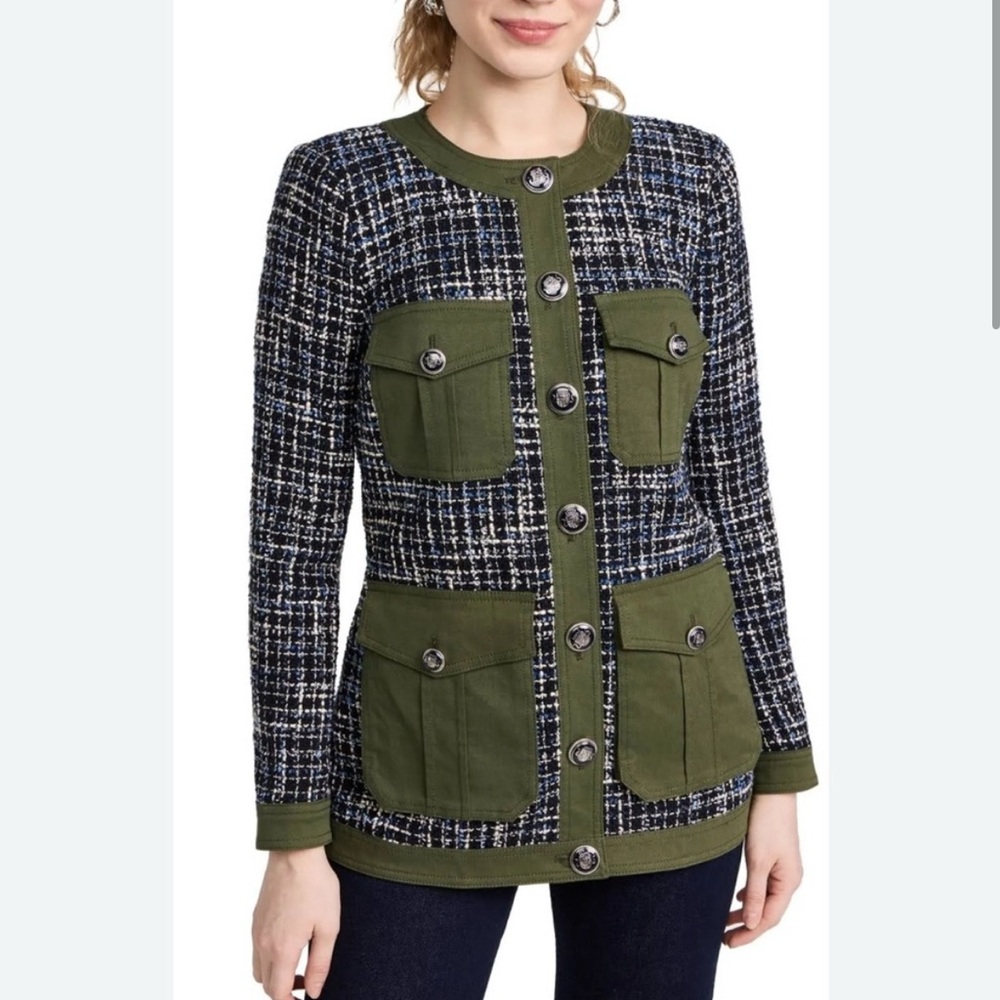 Veronica beard tweed Fielding Dickey jacket EUC